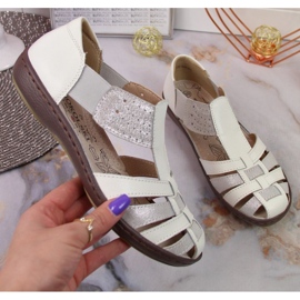 Sandálias fechadas T.Sokolski W SCA168B branco-prata 1