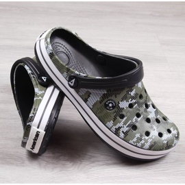 Chinelos de camuflagem cáqui American Club Jr.AM578B verde 2