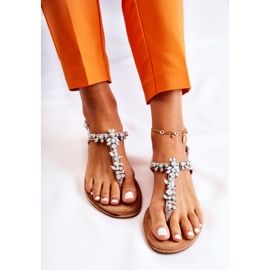 S.Barski Sandálias Femininas de Verão Prata Margery 1