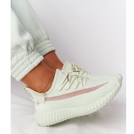 Sapatos esportivos de tênis verdes claros femininos 1