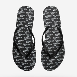 Chinelos de borracha preta Kubota KUB7 preto 1