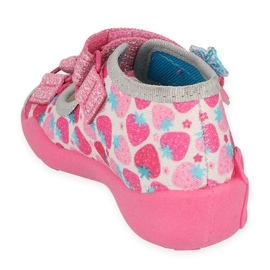 Calçado infantil Befado 342P046 azul rosa prata 2