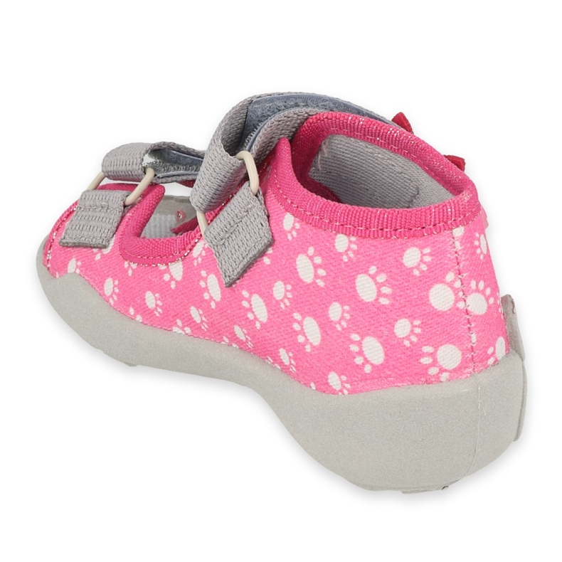 Calçado infantil Befado 242P108 rosa cinza 2