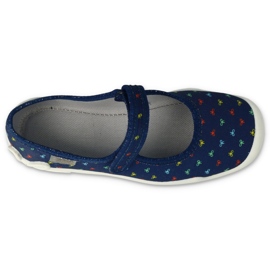 Flippers infantis de Befado com velcro 114y490 azul marinho 2
