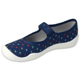 Flippers infantis de Befado com velcro 114y490 azul marinho 1