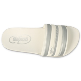 FLIP FLIP DE CRIANÇAS DE FOAM BEFADO 067Y001 Branco com listras cinzas 2