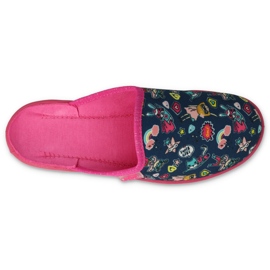 Flippers infantis Befado 707Y423 Aplicações coloridas azul 2