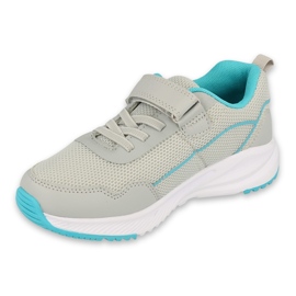 Calçado infantil Befado 516Y112 azul cinza 1