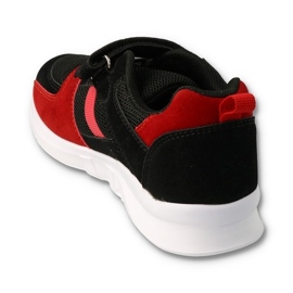 Sapatos juvenis Befado 516Q132 preto vermelho 2