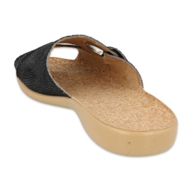 Sapatos femininos Befado pu 265D020 preto 2