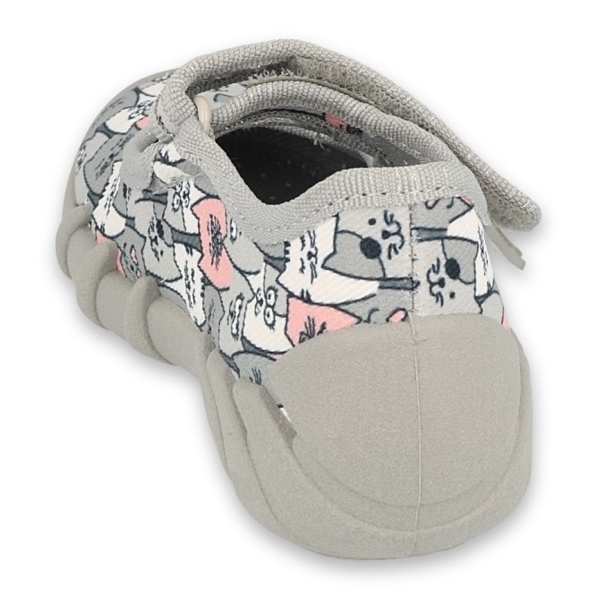 Sapatos infantis Befado rápido 109P241 rosa cinza 2