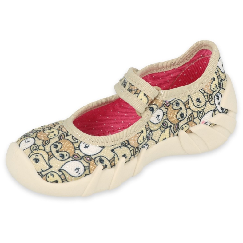 Sapatos infantis Befado Speedy 109P240 bege marrom 1