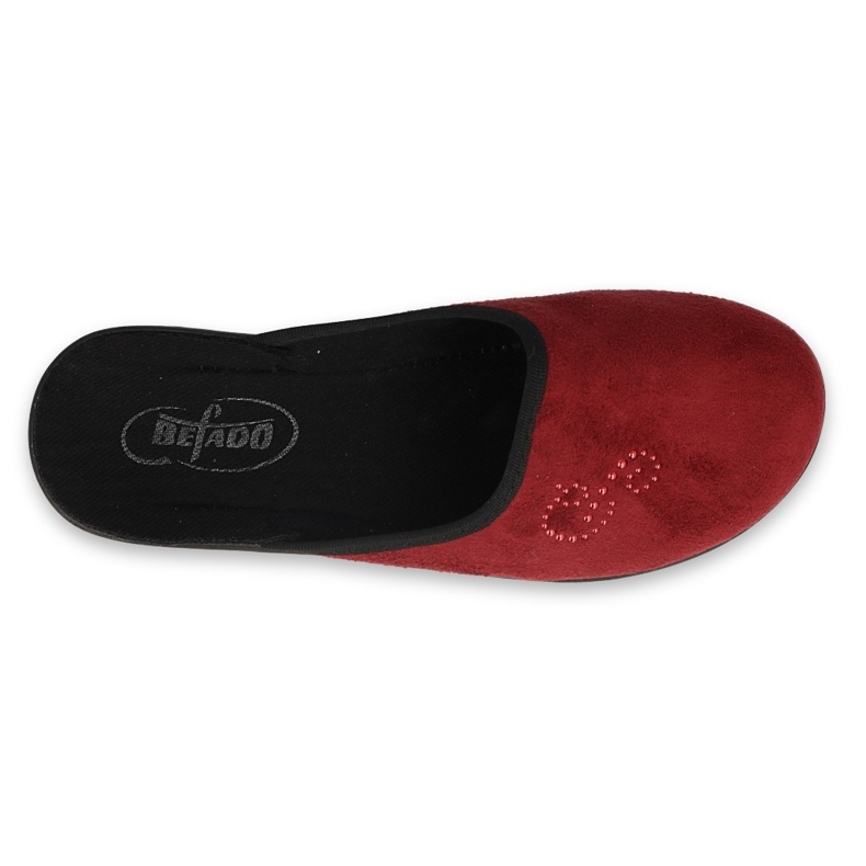 Sapatos femininos Befado pu 552D012 vermelho 2