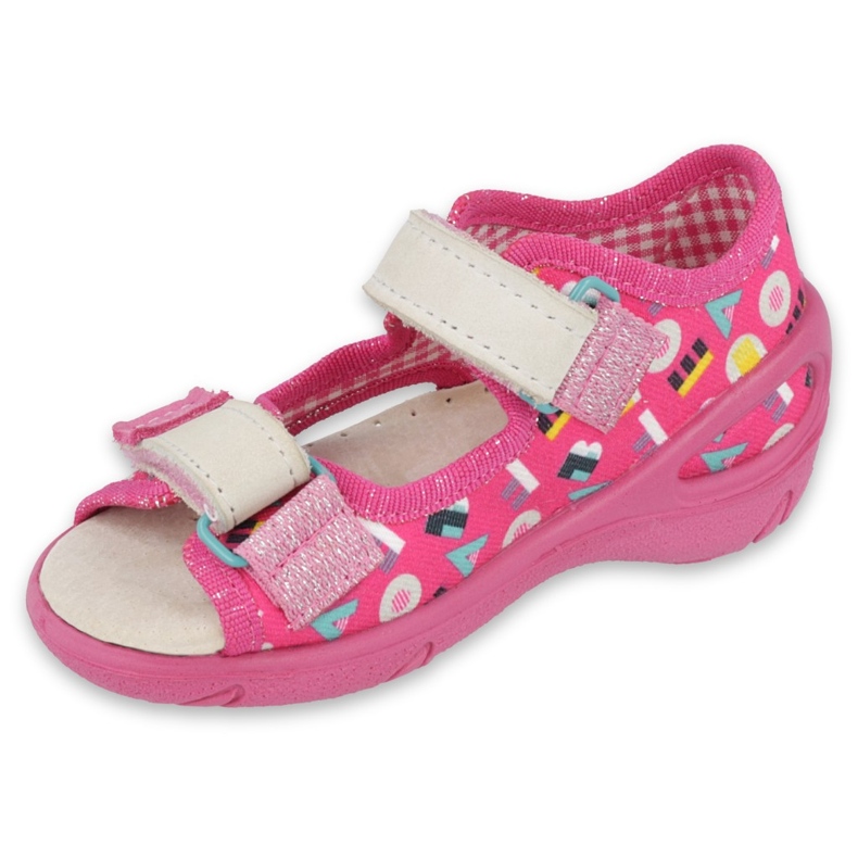 Sapatos infantis Befado pu 065P153 rosa 1