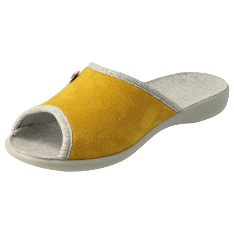 Sapatos femininos Befado pu 254D118 amarelo 1