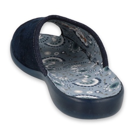 Sapatos femininos Befado pu 254D122 azul marinho 2