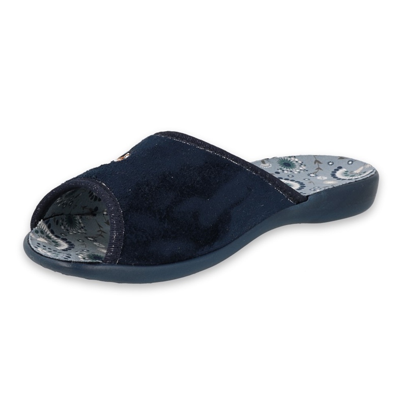 Sapatos femininos Befado pu 254D122 azul marinho 1