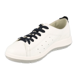 Sapatos femininos de sapato baixo Befado 156D009 branco 1