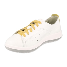 Sapatos femininos baixos Befado 156D010 branco 1