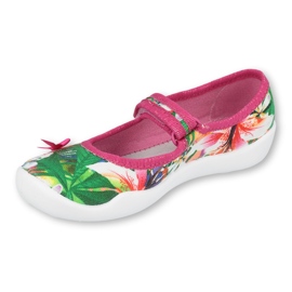 Calçados infantis Befado 114X431 rosa verde 1