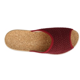 Sapatos femininos Befado pu 254D129 vermelho 1