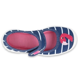 Calçados infantis Befado 123X067 azul marinho rosa 3