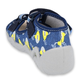 Calçado infantil amarelo Befado 350P020 azul 2