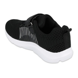 Sapatos juvenis Befado 516Q062 branco preto 2