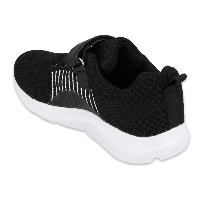 Sapatos juvenis Befado 516Q062 branco preto 2