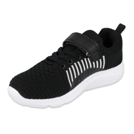 Sapatos juvenis Befado 516Q062 branco preto 1