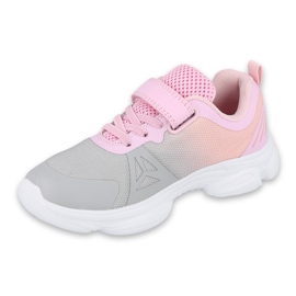 Sapatos juvenis Befado 516Q055 rosa cinza 1