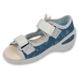 Sapatos infantis Befado pu 065P154 azul marinho azul cinza multicolorido 1