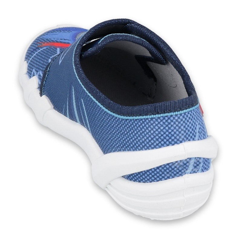 Flippers infantis de Befado com aplicação de futebol 273x318 azul 2