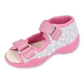 Calçado infantil amarelo Befado 342P018 rosa cinza 1