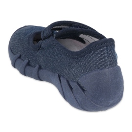 Sapatos velozes azuis marinho Befado 109P226 azul marinho prata 2