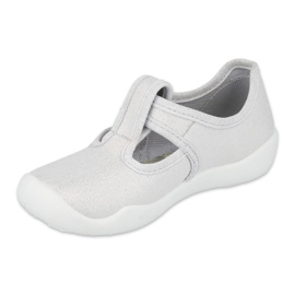 Sapatos infantis Befado prata em branco 115X001 cinza 1