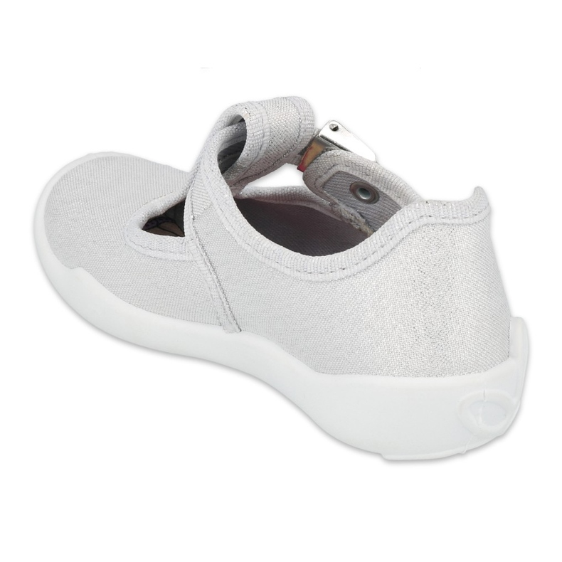 Sapatos infantis Befado prata em branco 115X001 cinza 2