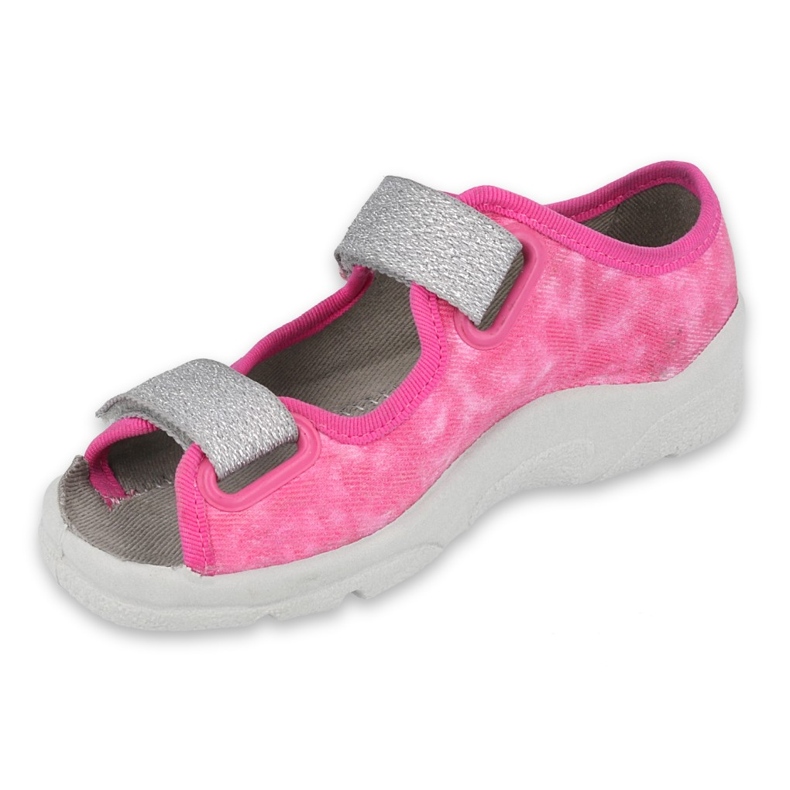 Calçados infantis Befado 969X163 rosa prata 1
