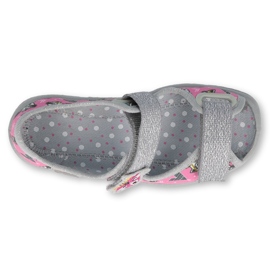 Calçados infantis Befado 969X162 rosa prata 2