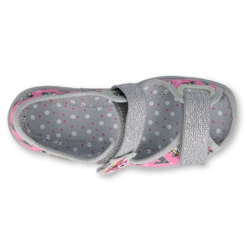 Calçados infantis Befado 969X162 rosa prata 2