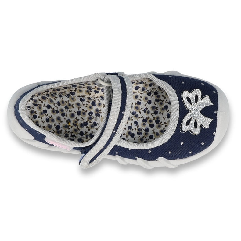 Calçados infantis Befado 109P202 azul marinho cinza 1