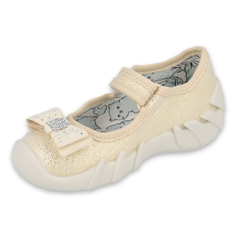 Flippers infantis de Befado com um arco 109p206 dourado 1