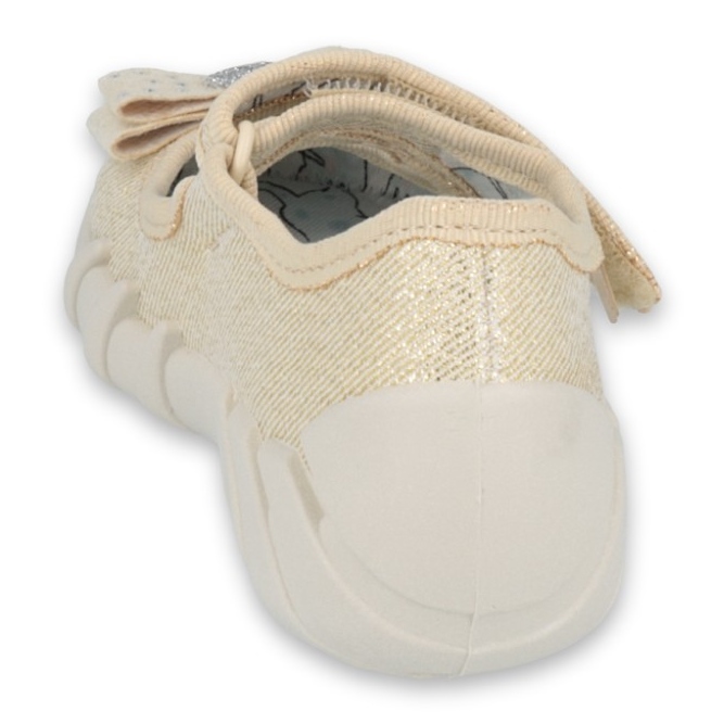 Flippers infantis de Befado com um arco 109p206 dourado 2