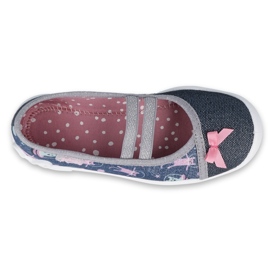 Calçados infantis Befado 116X281 azul marinho prata cinza 1