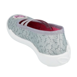 Calçados infantis Befado 116X278 rosa cinza 2