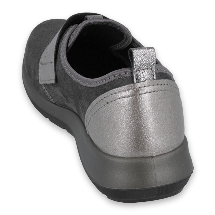 Sapatos de velcro femininos de Befado 156d003 preto cinza 2