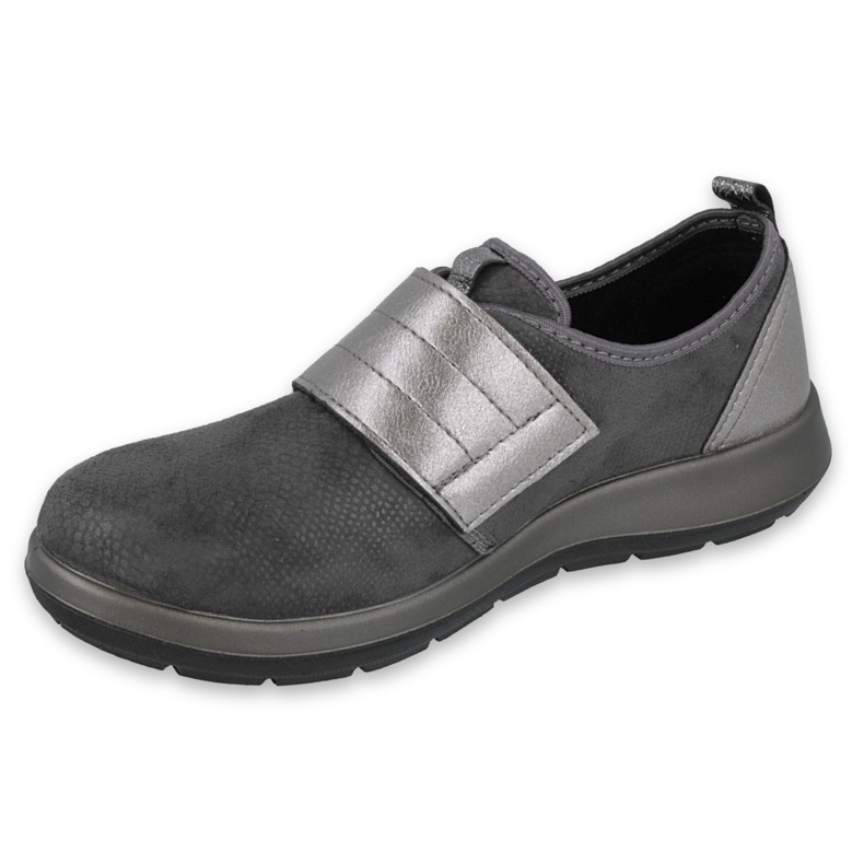 Sapatos de velcro femininos de Befado 156d003 preto cinza 1