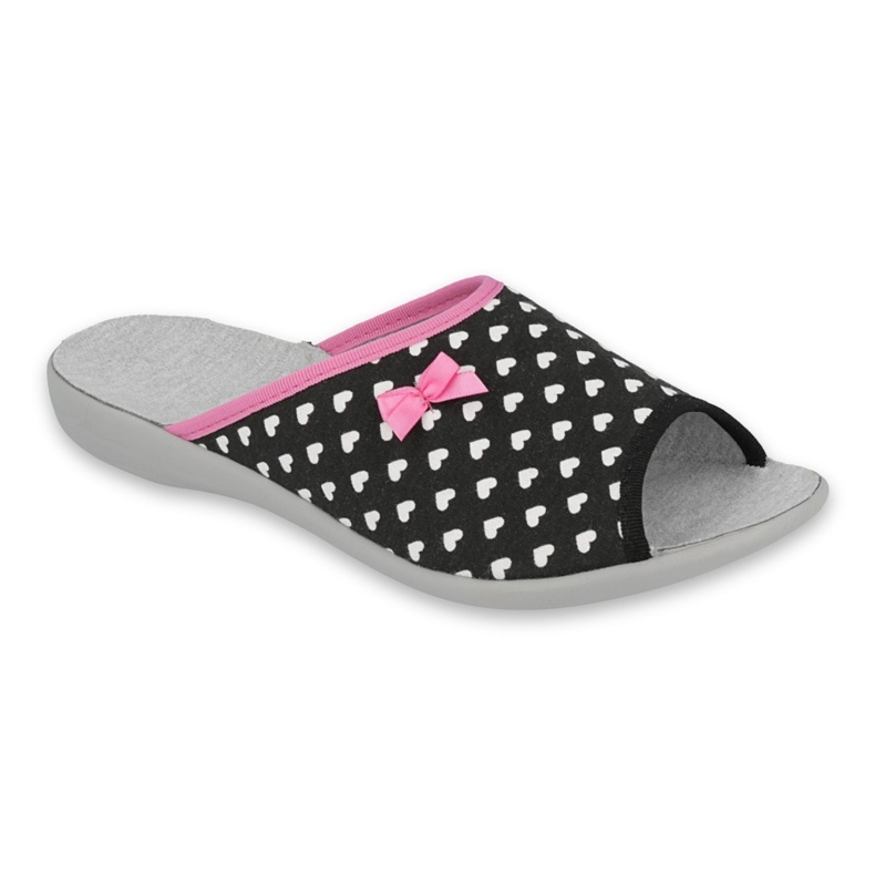 Sapatos femininos Befado pu 254D108 branco preto rosa 1
