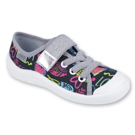 Calçados infantis Befado 251Q137 preto rosa prata cinza 1