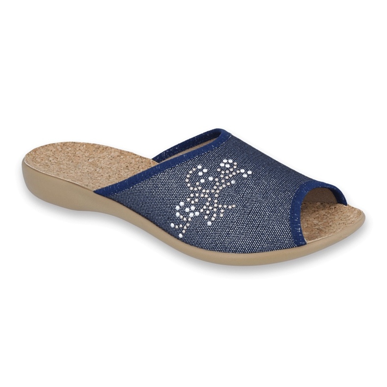 Sapatos femininos Befado pu 254D107 azul marinho 1